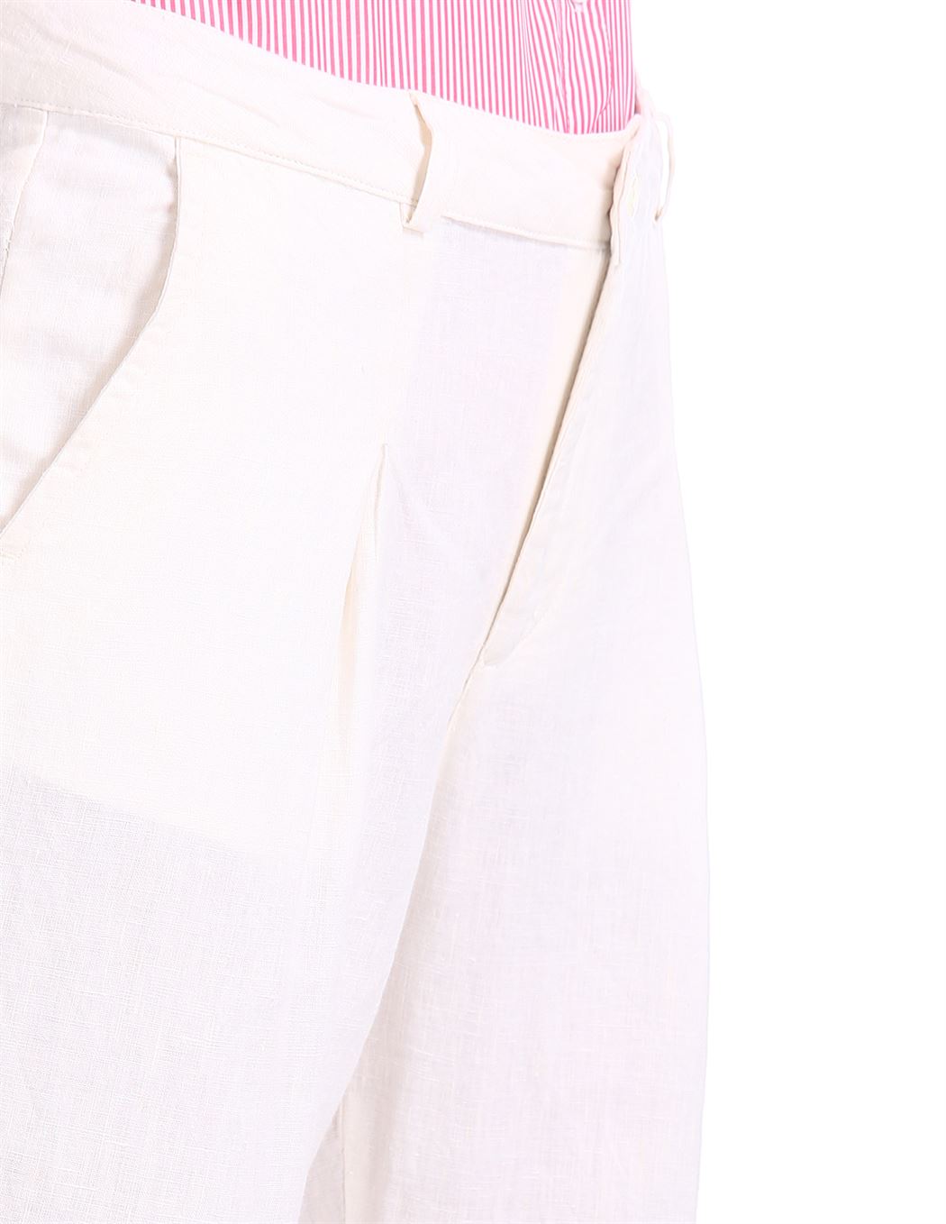 U.S. Polo Assn. Women White Casual Wear Trouser